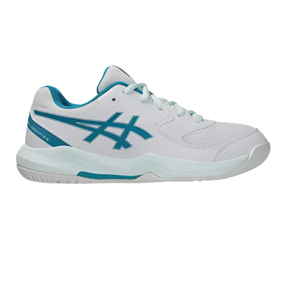 Asics Gel Dedicate 8 GS Tennis Shoes - White/Teal Blue