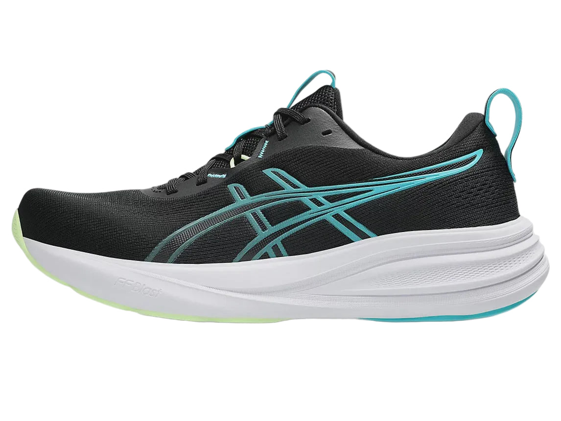 Asics Gel Pulse 17 Mens Running Shoe - Black/Energy Aqua