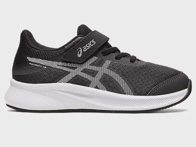 Asics Patriot PS Kids Running Shoes - Graphite Grey / White