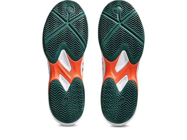 Asics Game FF Mens Padel Shoes - White/Jewel Green