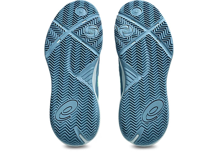 Asics Gel Challenger 15 Mens Padel Shoes - Saba Blue/Vital Green
