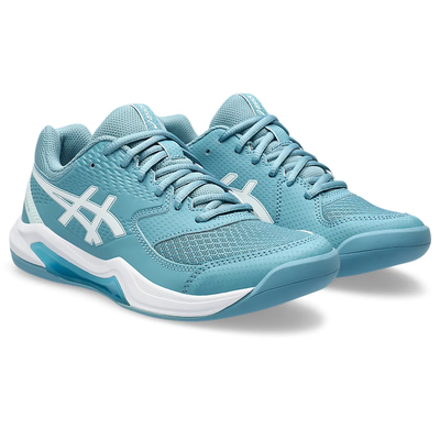 Asics Ladies Gel Dedicate 8 Tennis Shoe - Light Blue/Blue Coast