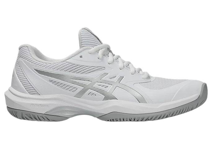 Asics Game FF Ladies Tennis Shoe - White/Pure Silver
