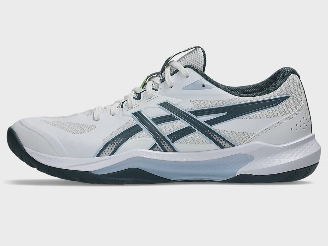 Asics Gel Tactic 13 Indoor Court Shoes - White/Raw Indigo