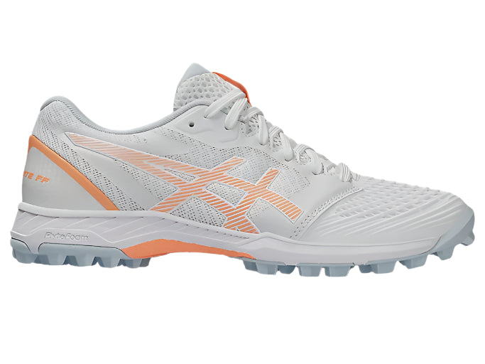 Asics Field Ultimate FF 2 Ladies Hockey Shoes - White/Bright Sunstone