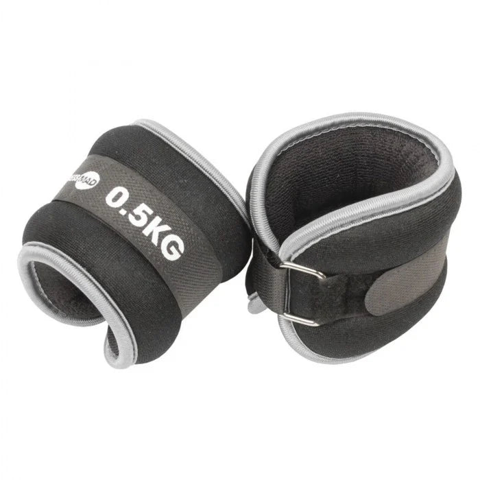 Fitness Mad Wrist and Ankle Weights - 2 x 0.5Kg