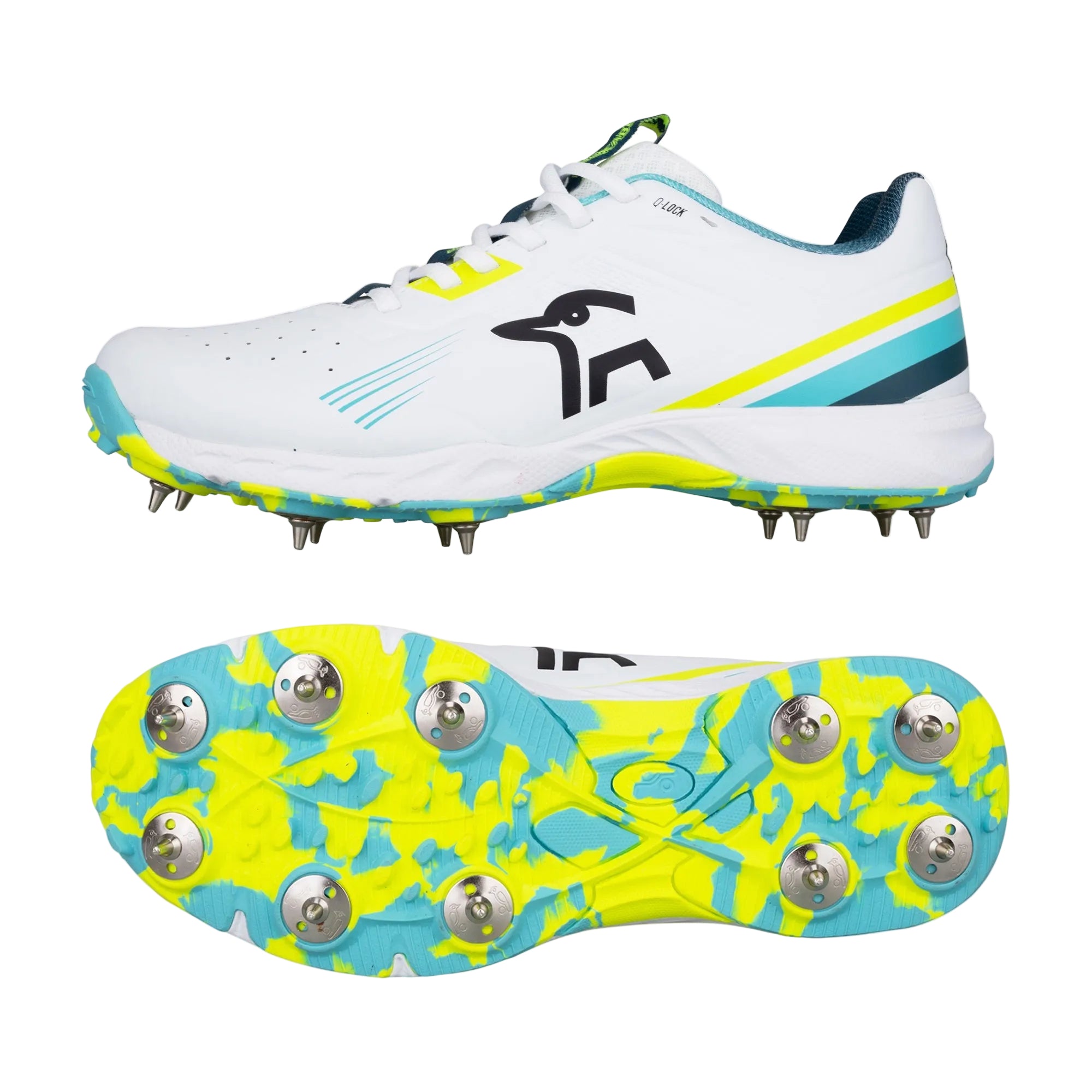 Kookaburra KC 3.0 Cricket Spike - Aqua/Yellow