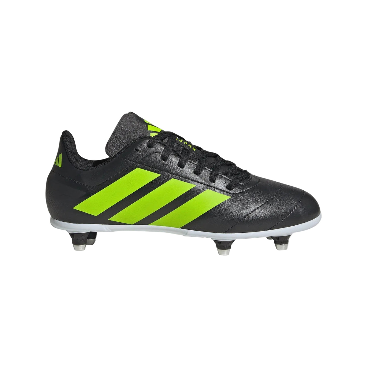 Adidas Junior (SG) Rugby Boots - Black/Lime