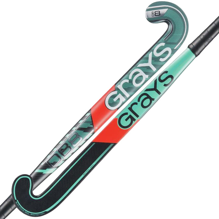 Grays DB Dynabow 8 Hockey Stick - Black/Aqua