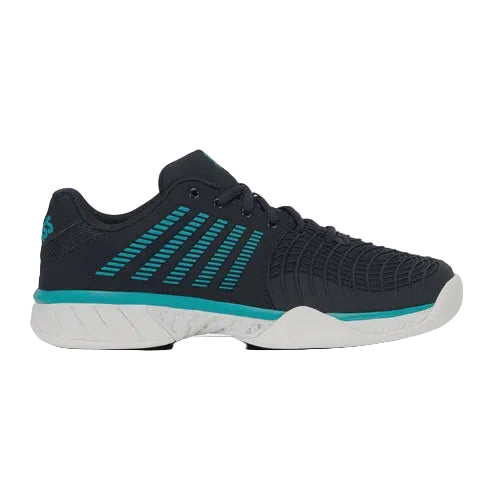 K-Swiss Express Light 3 Men's Carpet Tennis Shoes - Black/Teal/White