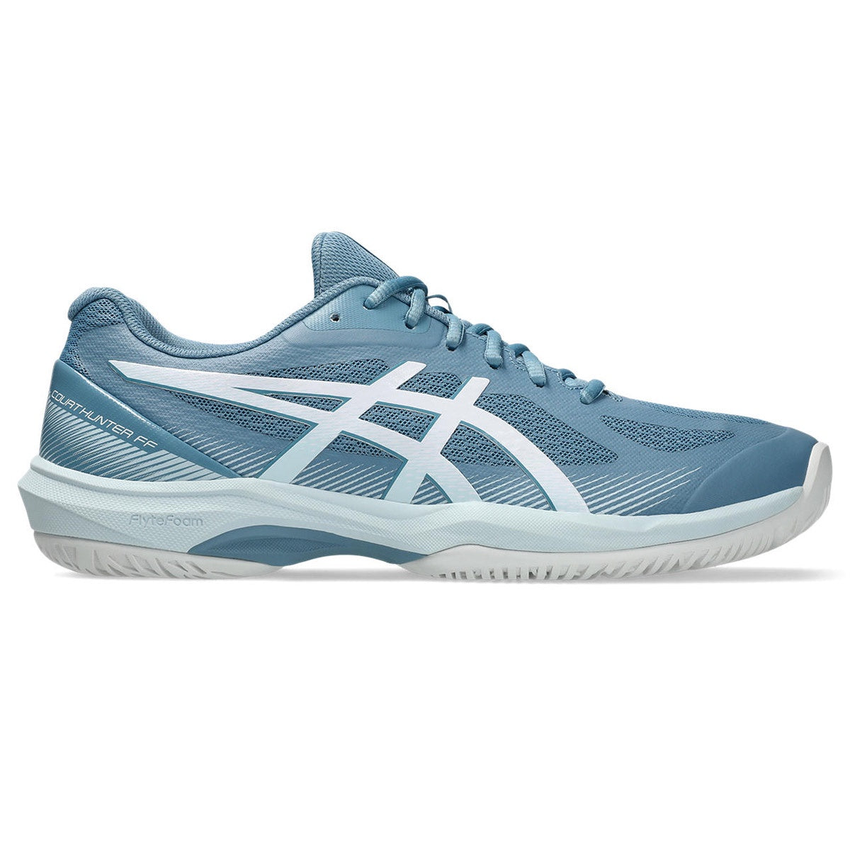 Asics Court Hunter FF Men's Indoor Court Shoe - Saba Blue/White