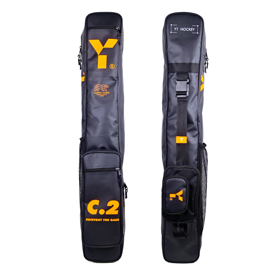 Y1 C.2 Tarpaulin Hockey Stick Bag - Black/Orange