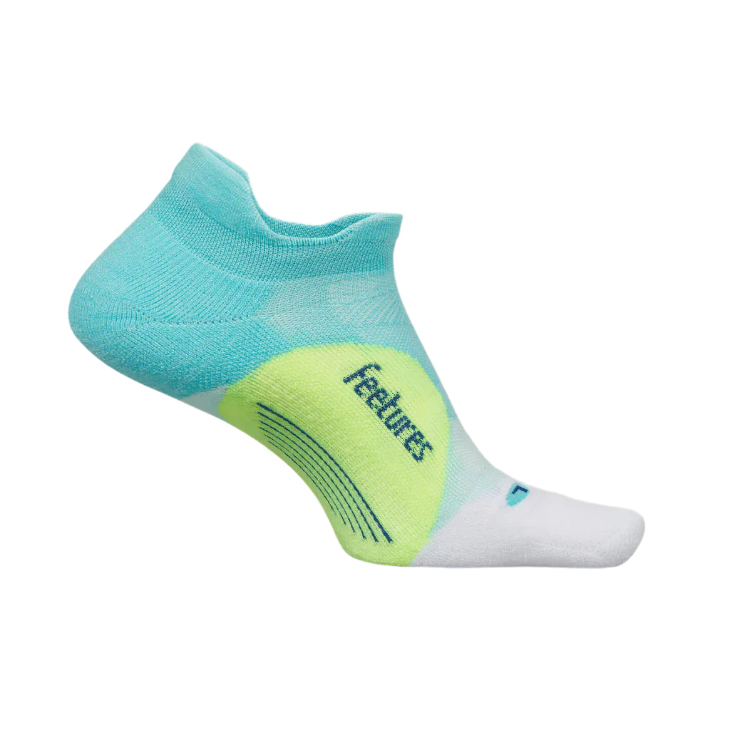Feetures Elite Light Cushion No Show Tab - Aqua Surf