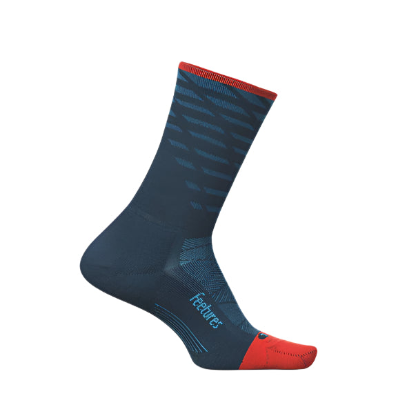 Feetures Elite Light Cushion Mini Crew - Tempo Blue