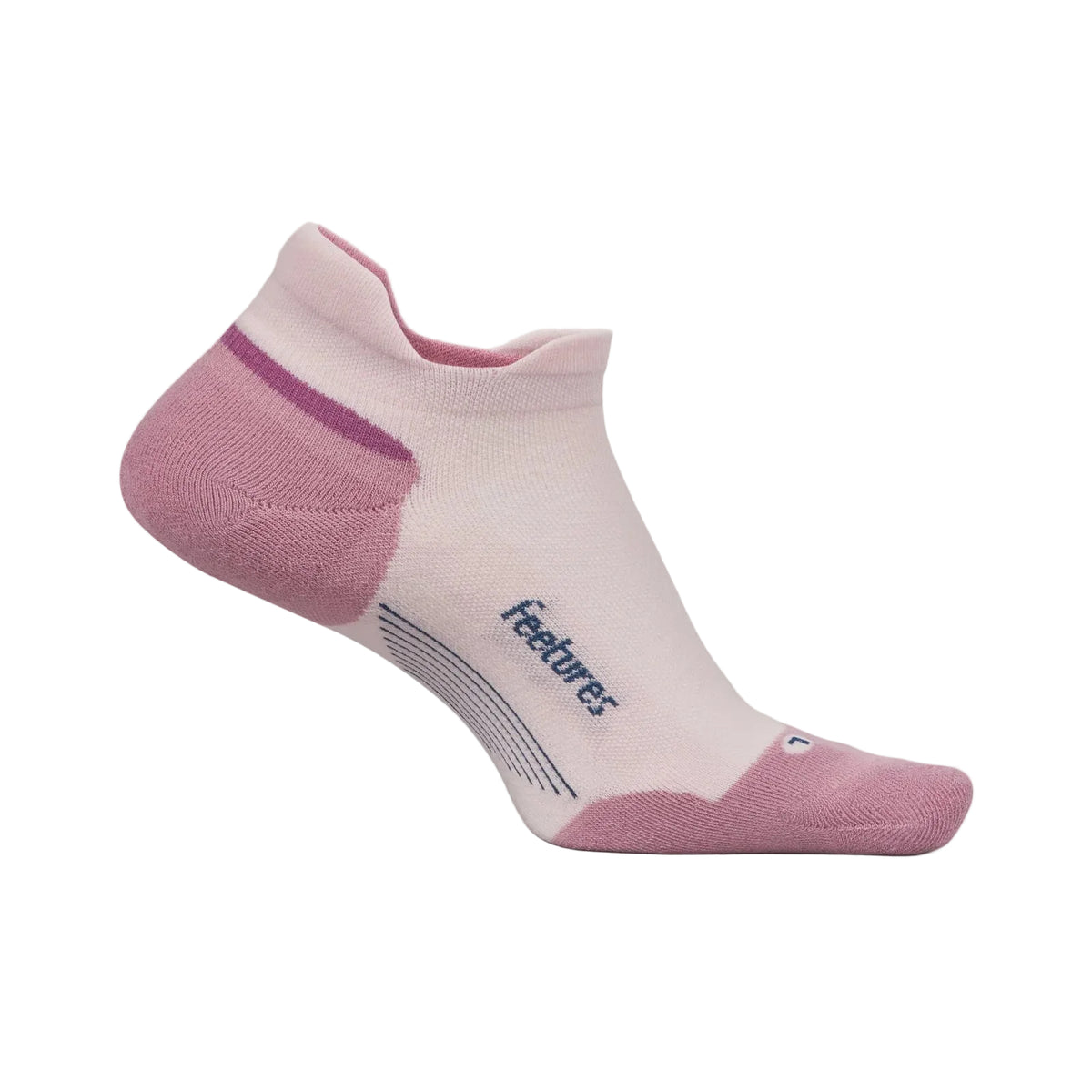 Feetures Elite Light Cushion No Show Tab -Pink Salt