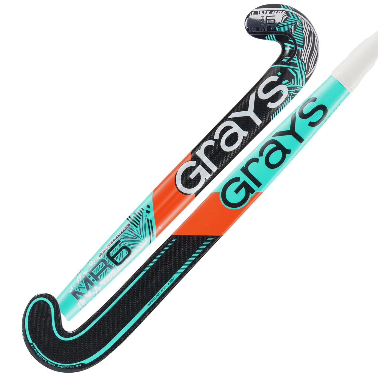 Grays MB Midbow 6 Hockey Stick - Black/Aqua