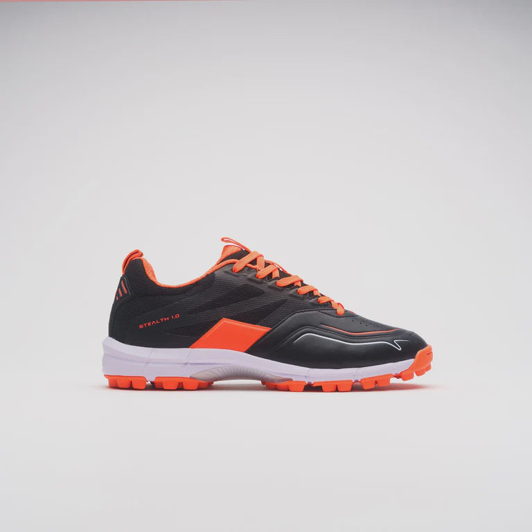 Grays Stealth 1.0 Junior Hockey Shoes - Black/Orange