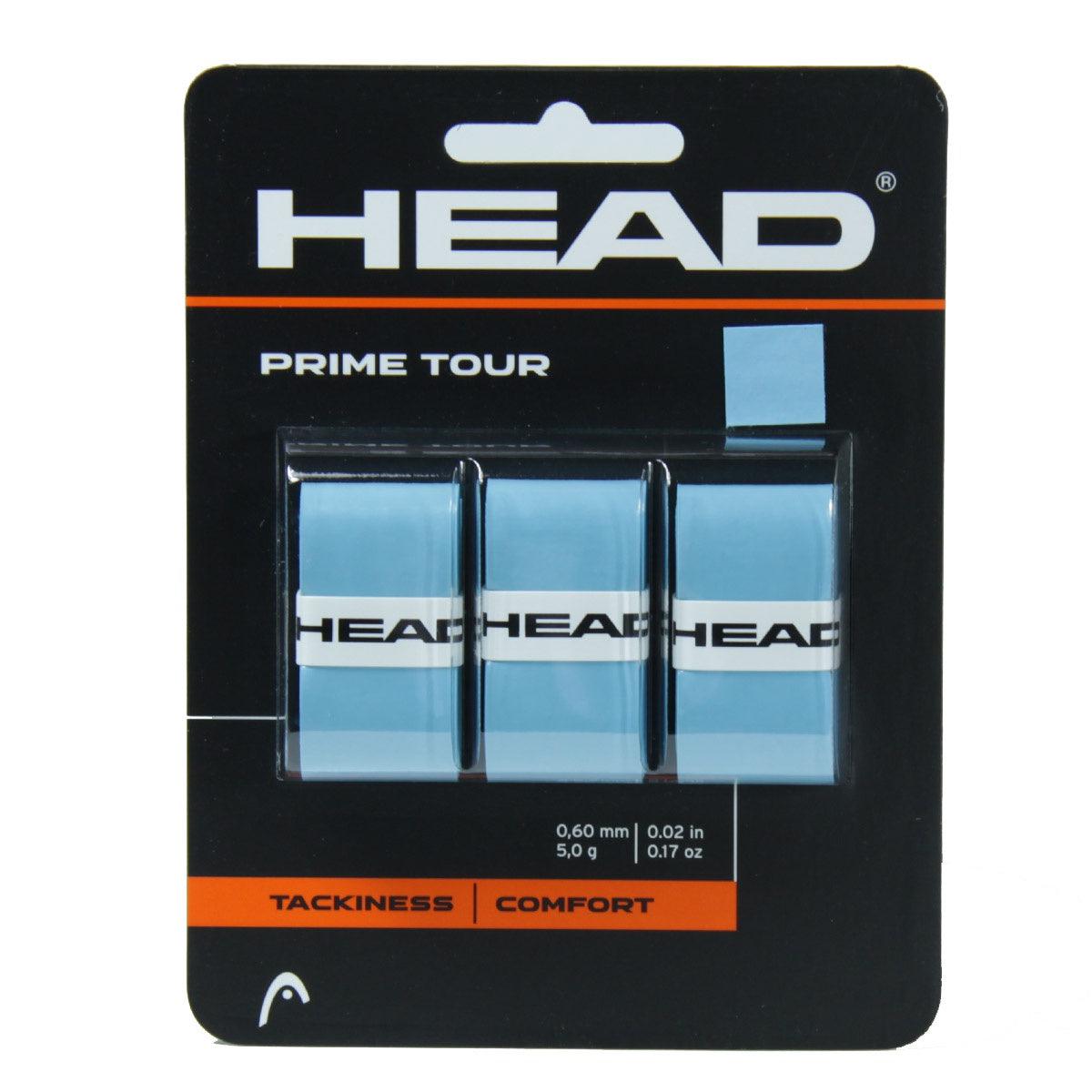 Head Prime Tour Overgrips 3Pk - Blue-Bruntsfield Sports Online