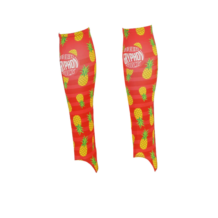 Gryphon Inner Shin Liner Sock (without stirrup) - Red Pineapple