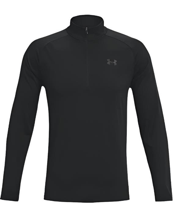 Under Armour Men's Tech 1/2 Zip Long Sleeve - Black