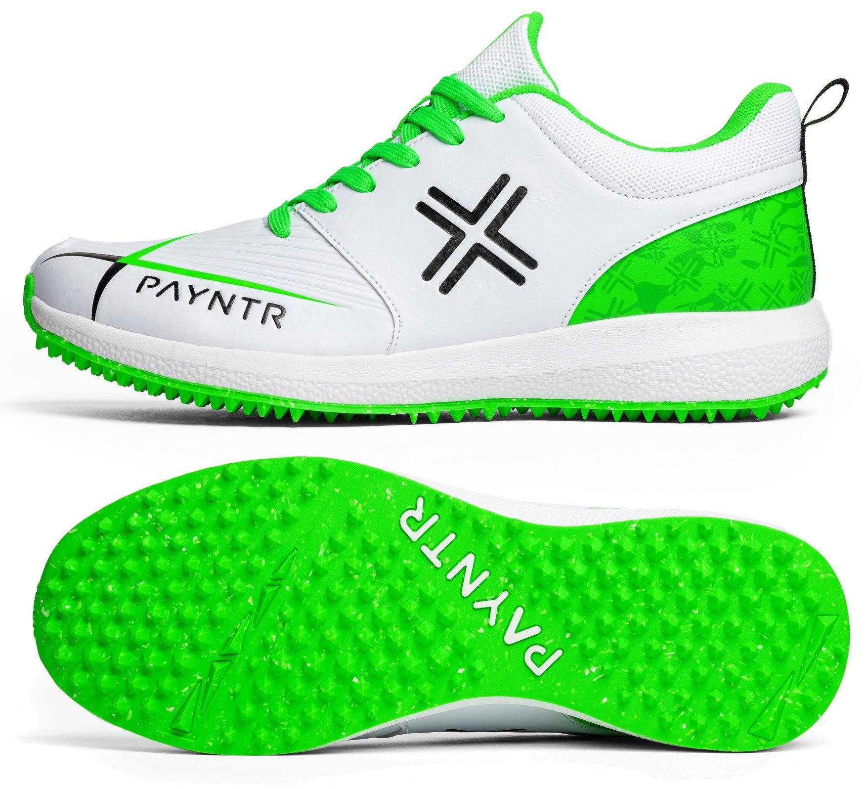 Payntr V Pimple Cricket Rubbers White/Green-Bruntsfield Sports Online