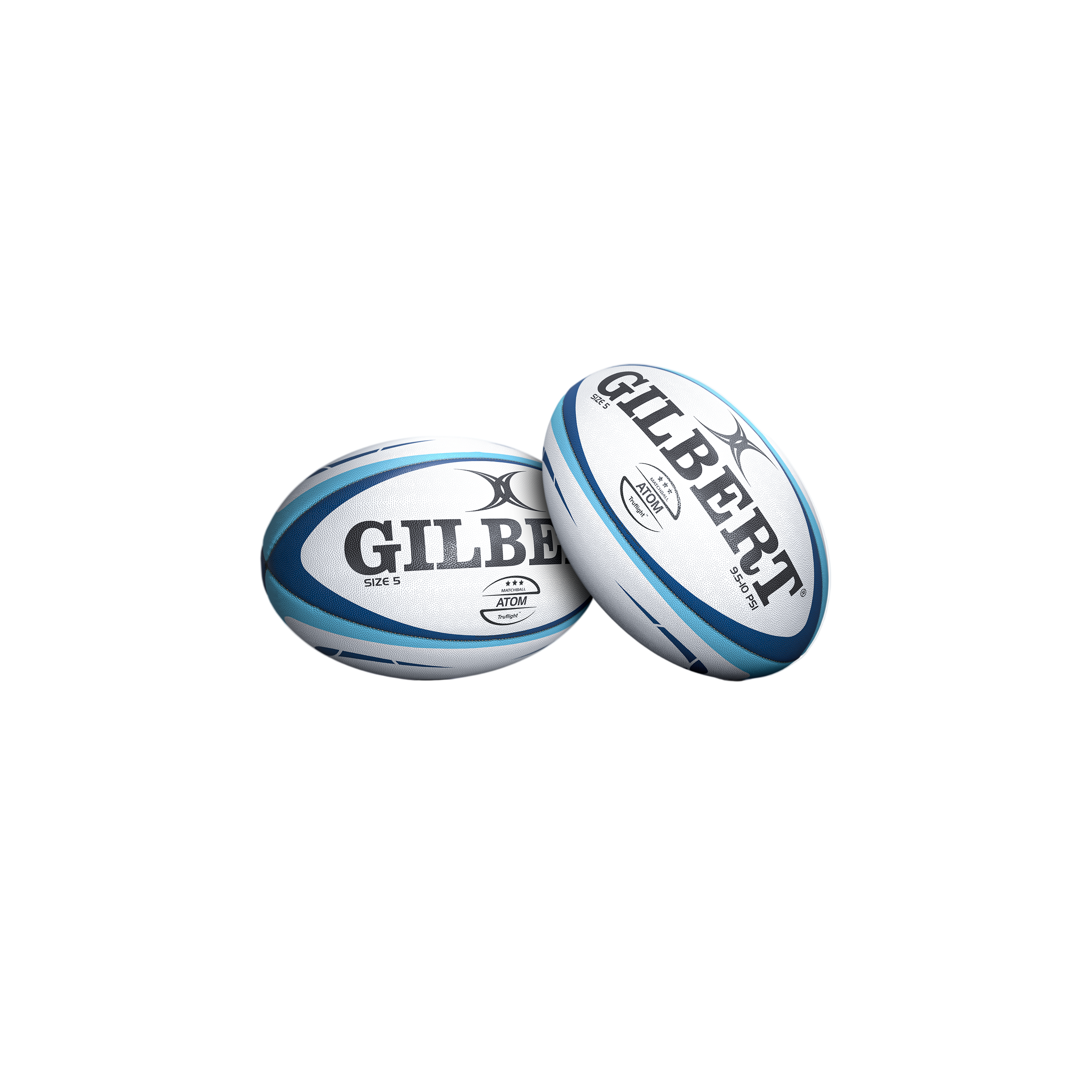 Gilbert Atom Match Rugby Ball - Size 5