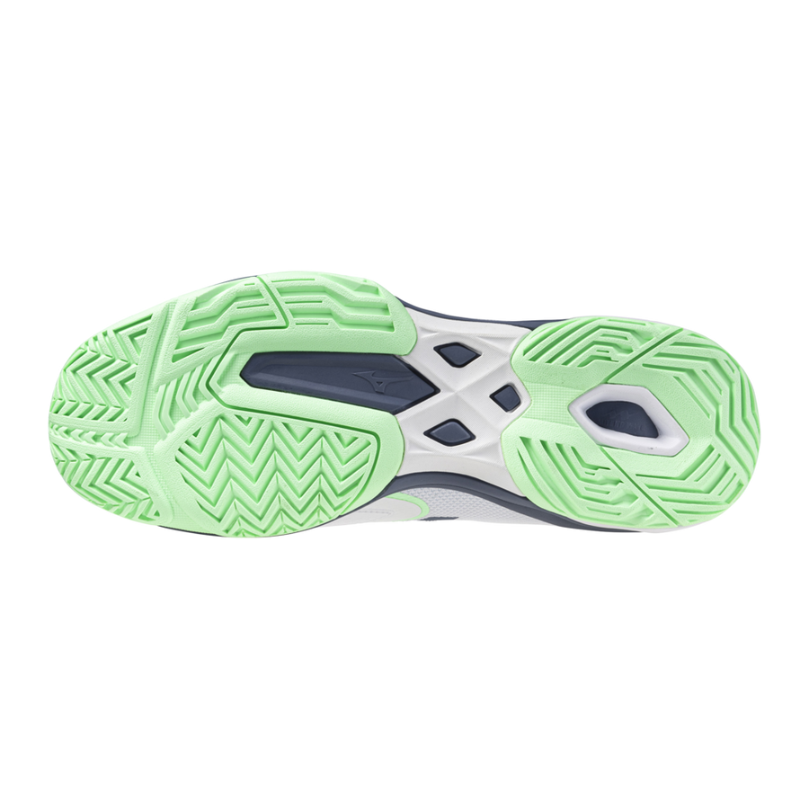 Mizuno Wave Exceed Light 2 AC Mens Tennis Shoe - White/Indigo/Mint