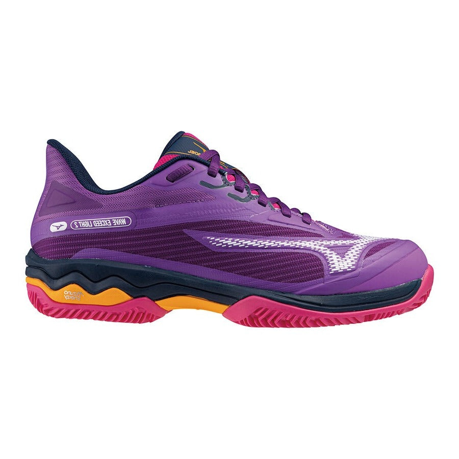 Mizuno Wave Exceed Light 2 Ladies Padel Shoes - Hyacinth/Fuchsia