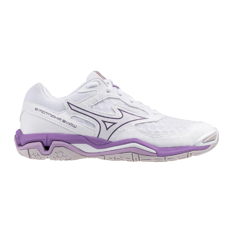 Mizuno Wave Phantom 3 Indoor Shoe - White/Fuchsia
