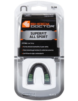 Shock Doctor SuperFit All Sport Mouth Guard (Black/Youth<10)