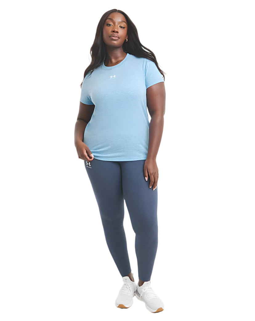Under Armour Rival Core Ladies T Shirt - Sky Blue