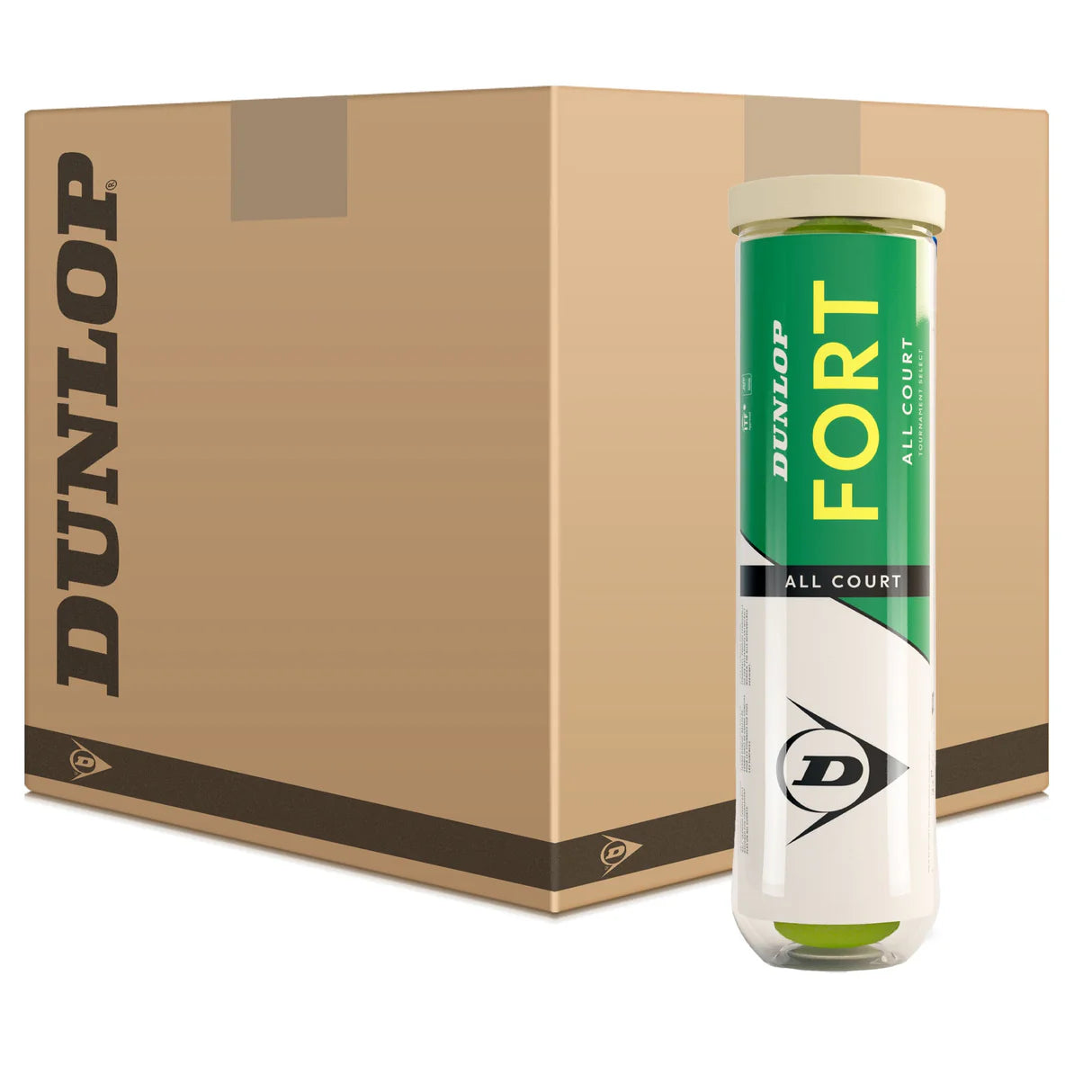 Dunlop Fort Tournament Select 4B Tennis Balls - 6 Dozen (1 Box)