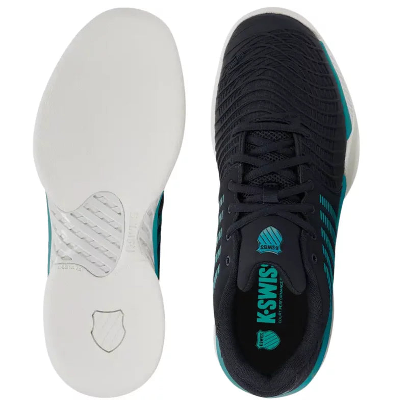 K-Swiss Express Light 3 Men's Carpet Tennis Shoes - Black/Teal/White