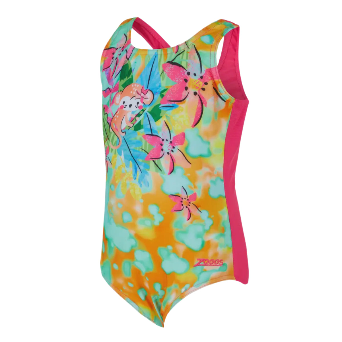 Zoggs Wildwood Scoopback Kids/Girls Swimsuit