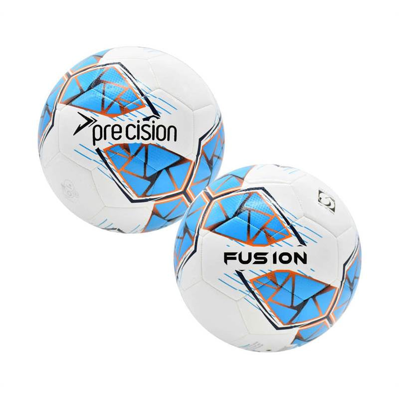 Precision Fusion FIFA Basic Training Ball (White/Cyan/Orange/Grey)