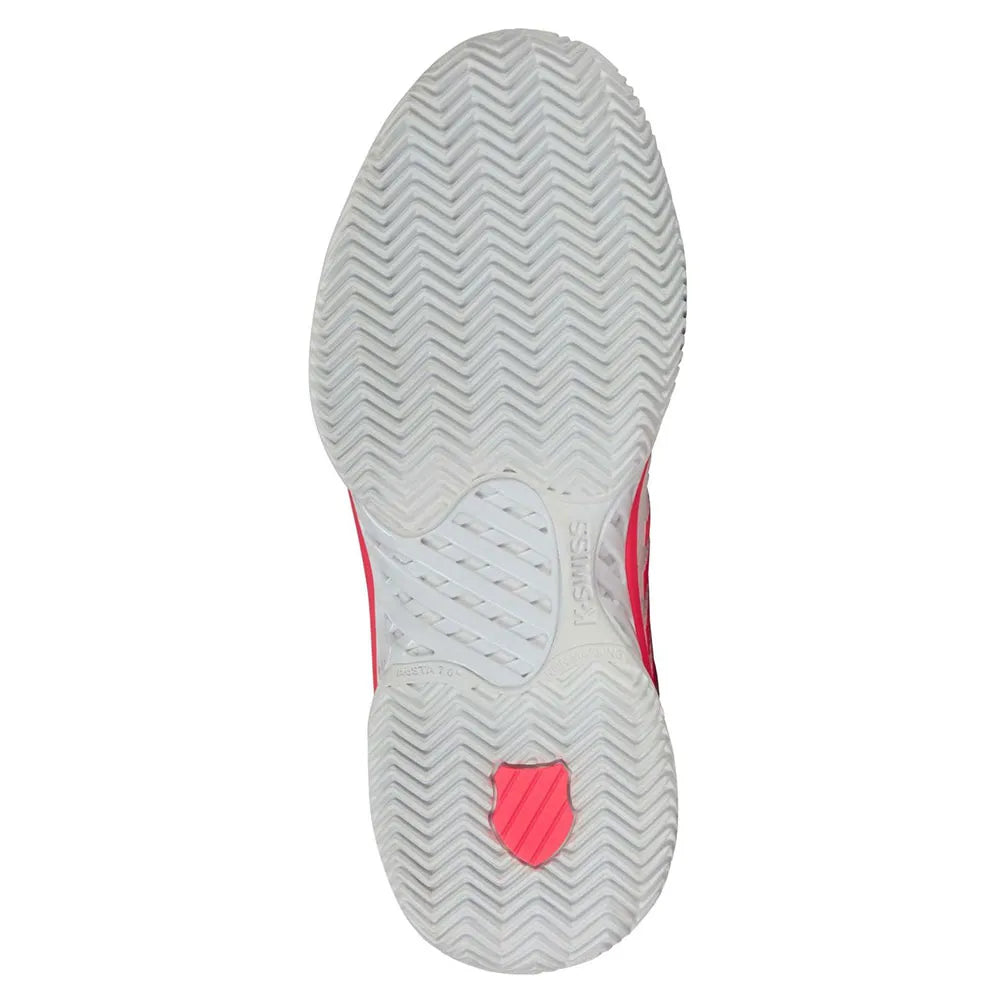K-Swiss Hypercourt Express 2 Ladies Clay Tennis Shoes - White / Orchid