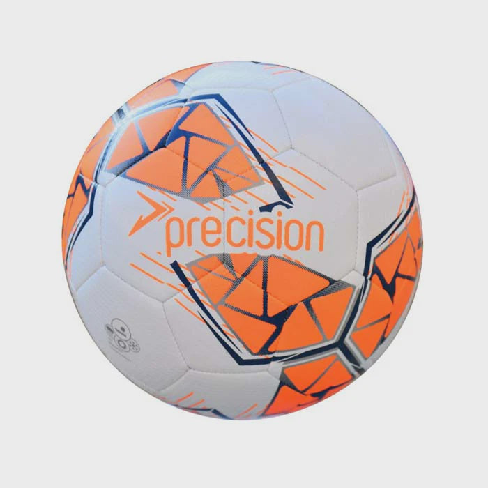 Precision Fusion Midi Size 2 Training Ball 2024 (White/Fluo Orange/Navy, Midi (Size 2))