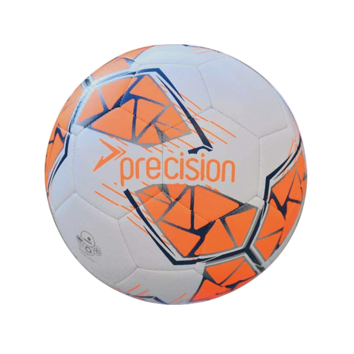 Precision Fusion Midi Size 2 Training Ball 2024 (White/Fluo Orange/Navy, Midi (Size 2))