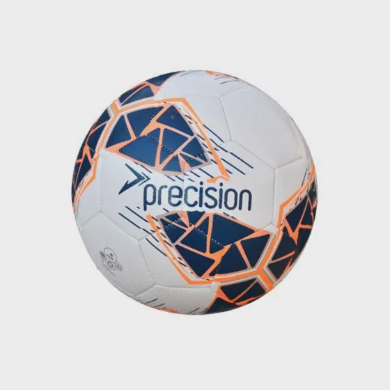 Precision Fusion Mini Size 1 Training Ball 2024 (White/Navy/Fluo Orange, Mini (Size 1))
