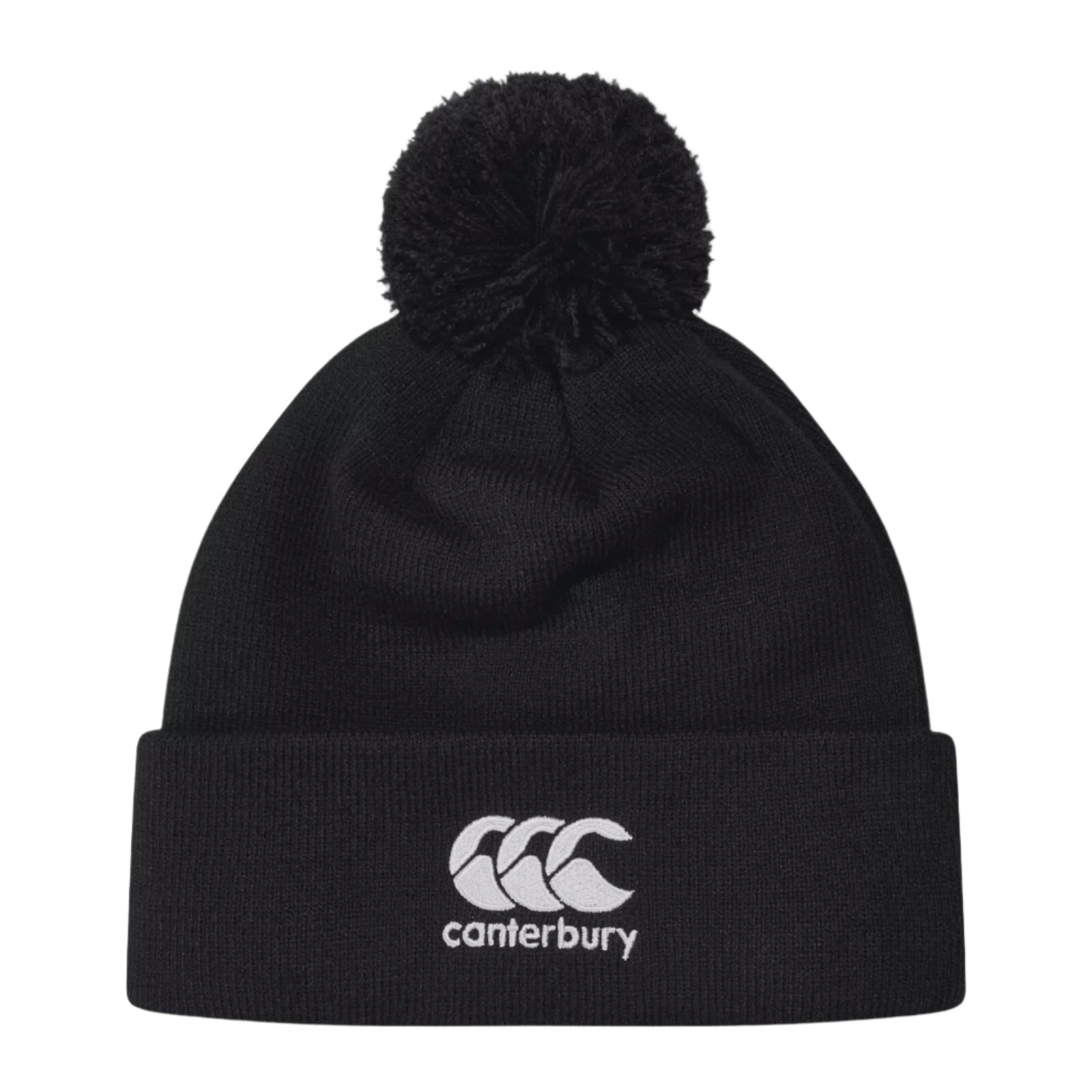 Canterbury Black Bobble Beanie Hat