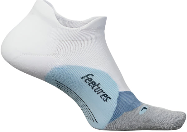 Feetures Elite Light Cushion No Show Tab - White Sky