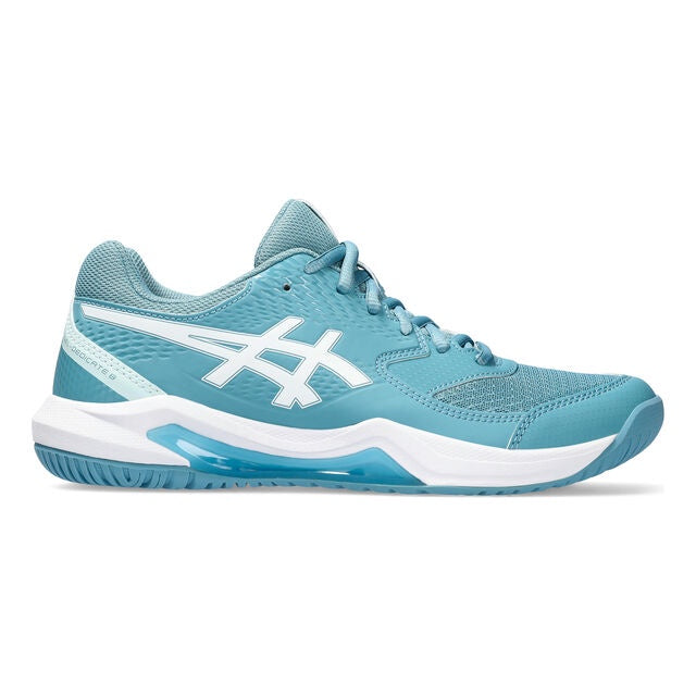 Asics Ladies Gel Dedicate 8 Tennis Shoe - Light Blue/Blue Coast