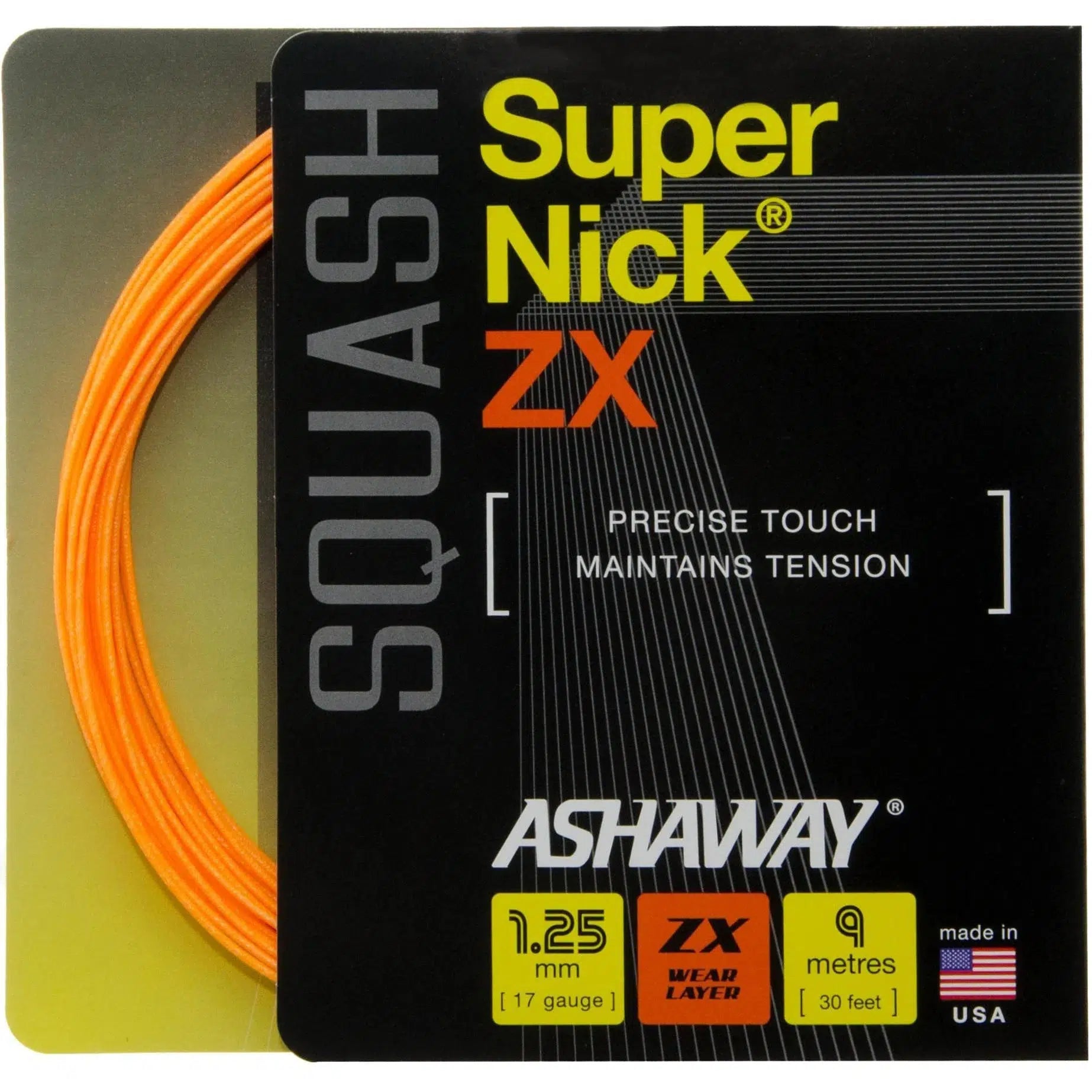 Ashaway SuperNick ZX Squash String-Bruntsfield Sports Online