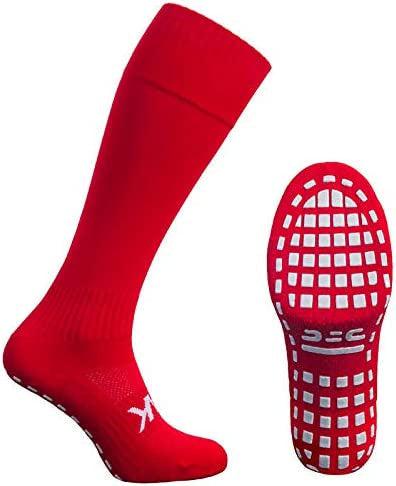Atak Sports Shox Full Length Grip Socks-Red-Bruntsfield Sports Online