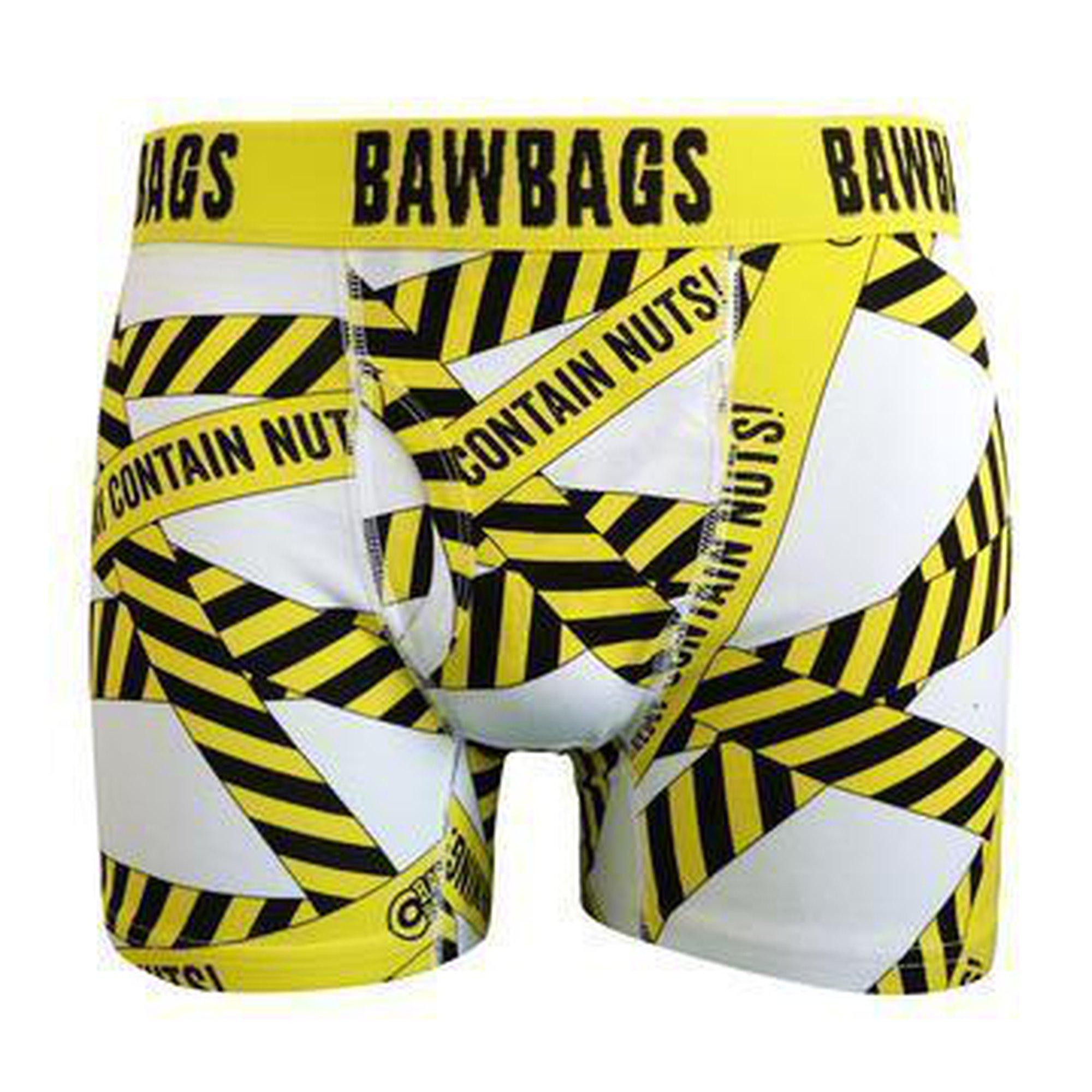 Bawbags Warning Cotton Boxer Shorts-Bruntsfield Sports Online
