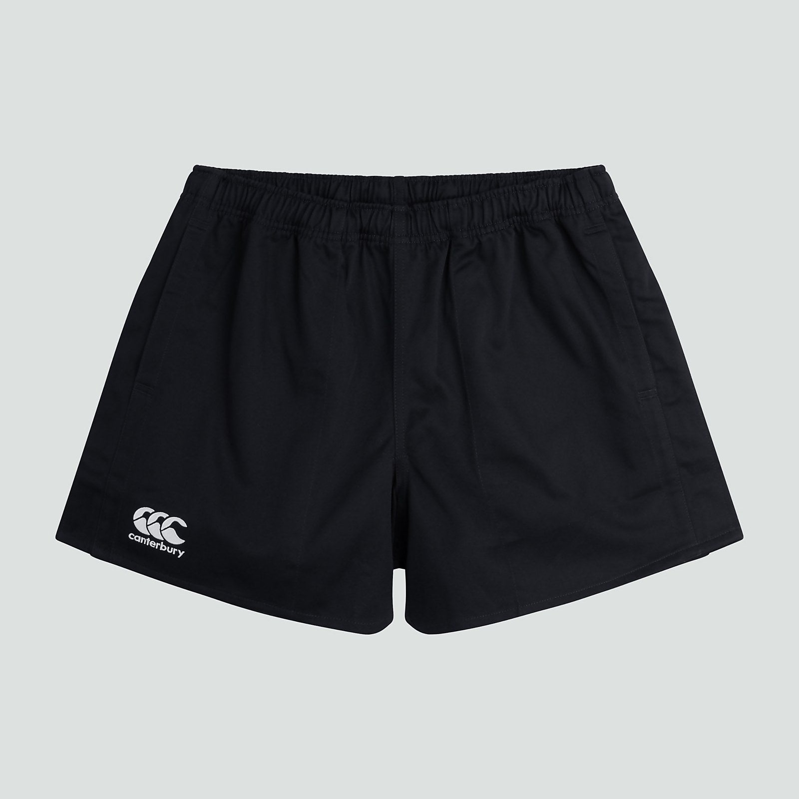 Canterbury Mens Cotton Professional Rugby Match Shorts - Black-Bruntsfield Sports Online