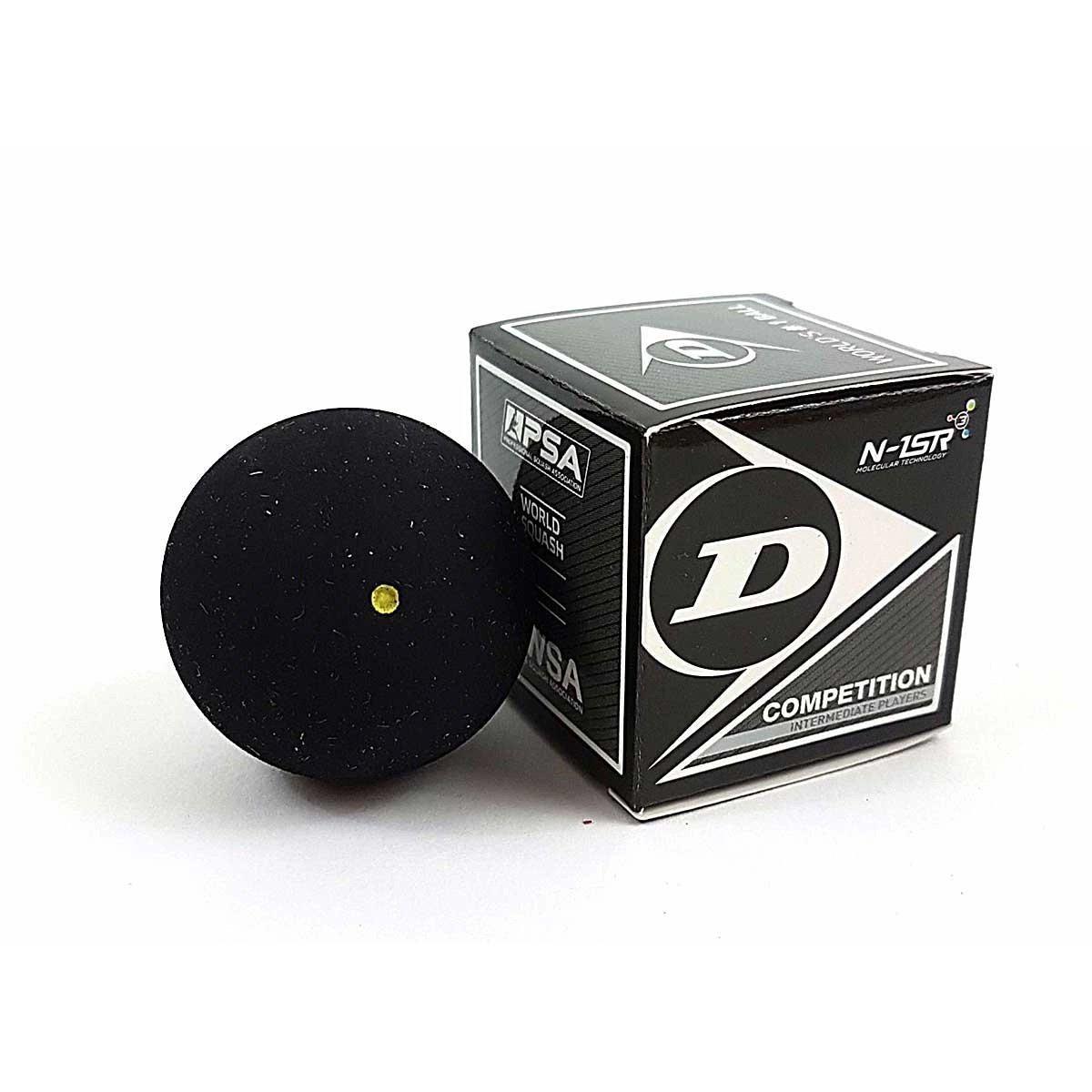 Dunlop Competition (Single Yellow Dot) Squash Ball-Bruntsfield Sports Online