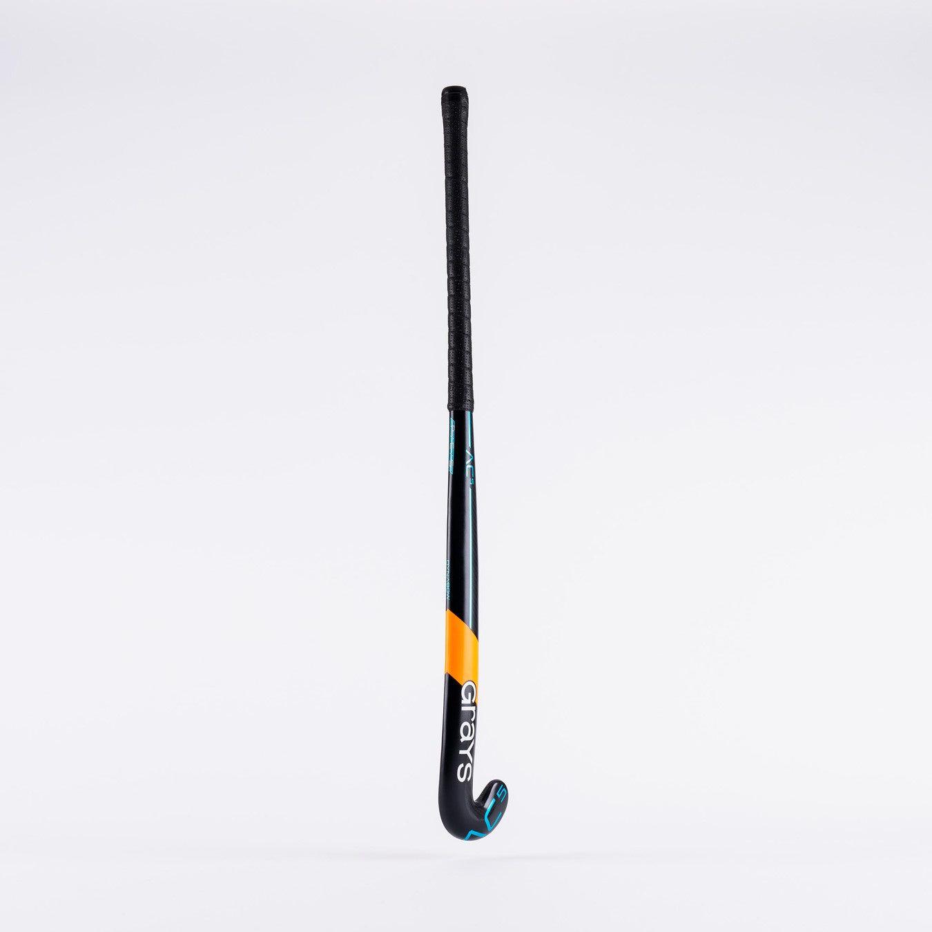 Grays AC5 Dynabow Hockey Stick Black/LightBlue-Bruntsfield Sports Online
