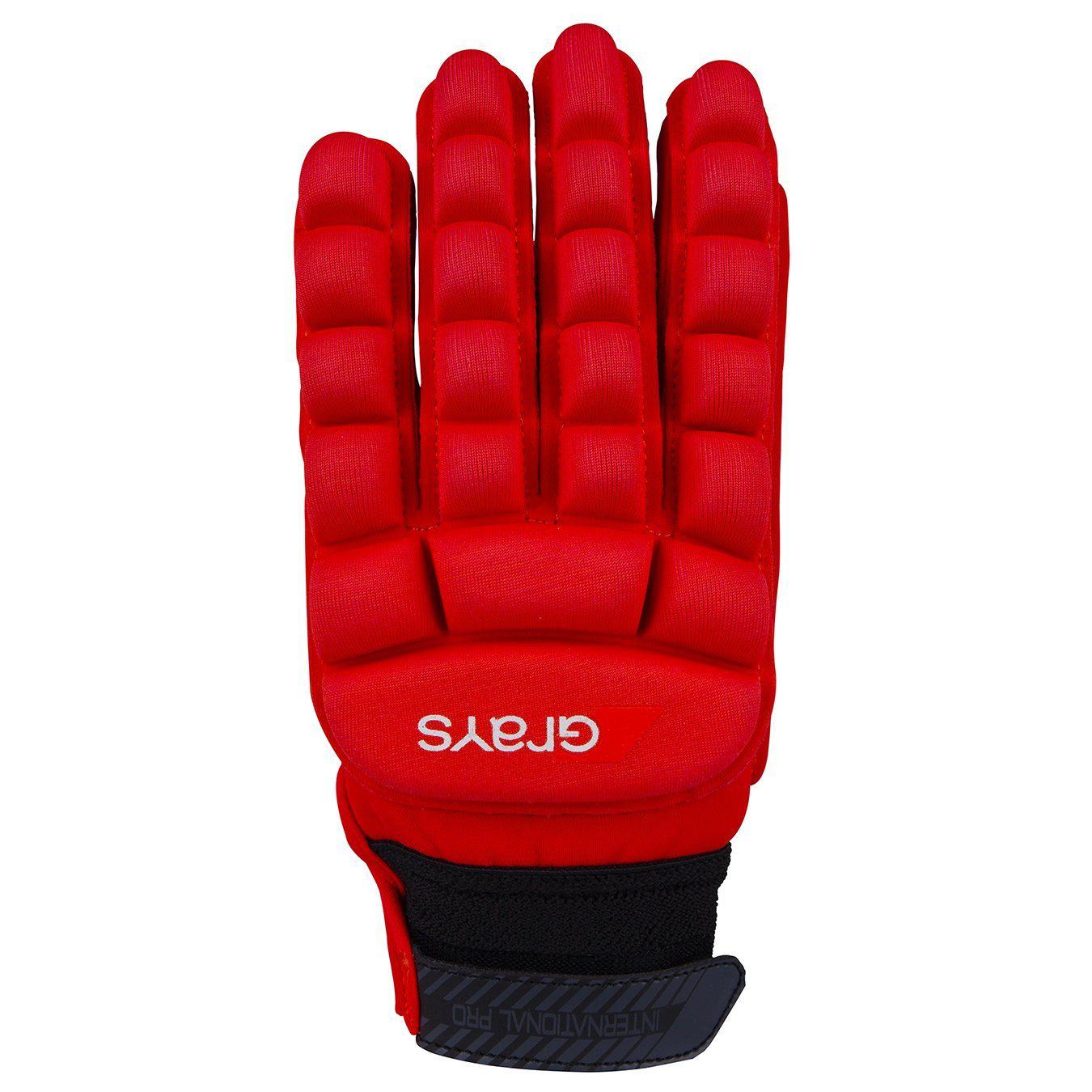Grays International Pro Glove - Fluo Red-Bruntsfield Sports Online