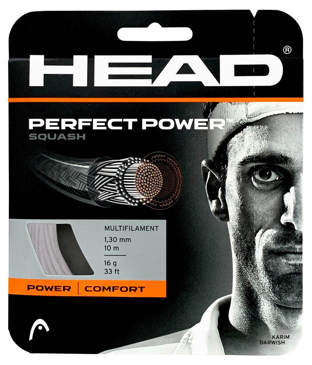 Head Perfect Power Squash String White-Bruntsfield Sports Online